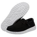 121414749 HEY DUDE WOMEN'S WENDY CANVAS SIZE 8 BLACK - SIZE: WOMEN 8 - BLACK - Like New