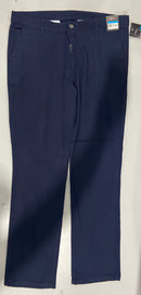 GALAXY BY HARVIC PANTS WOMEN 4 WAY STRETCH CASUAL - 36WX29L - NAVY - Brand New