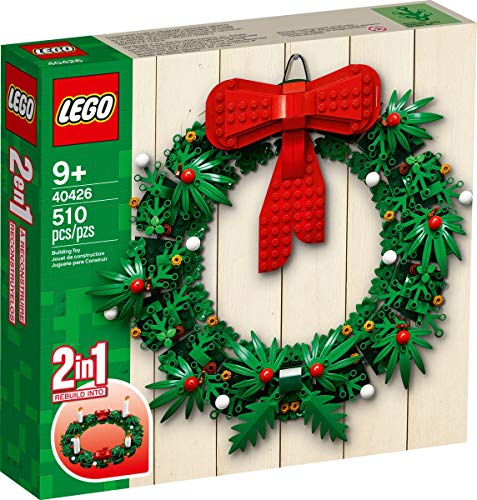 LEGO Iconic Christmas 2-in-1 Wreath with Big Red Bow and Advent 40426 - Like New