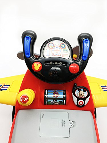 Kiddieland Disney Mickey Mouse Plane Light & Sound Activity Ride-On - Like New
