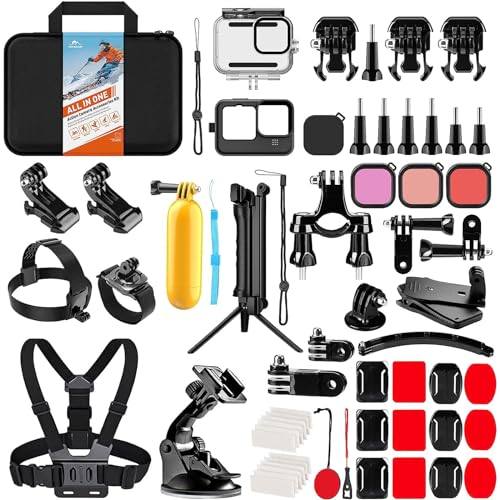 HONGDAK - ACTION CAMERA ACCESSORIES KIT FOR GOPRO HERO 12 11 10 - Scratch & Dent