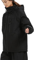 BGX WOMEN'S AND MEN'S WATERPROOF SKI JACKET WARM WINTER SNOW COAT - M - BLACK - Brand New