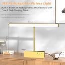 Lightbiz Picture Light 15.35inch 5400mAh Rechargeable Wall 3 Colors, Gold - Like New
