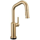 DELTA CORDOVA BRUSHED GOLD TOUCHLESS BAR SINK FAUCET - LUMICOAT CHAMPAGNE BRONZE - Like New
