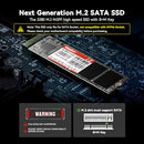 KINGSPEC 1TB M.2 SATA SSD NOT FOR NVME SLOTS UPGRADE FOR LAPTOP/DESKTOP - BLACK - Brand New