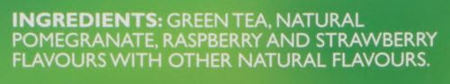 TWINING TEA GREEN POMEGRANATE RASPBERRY STRAWBERRY 20CT - Brand New