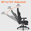 XCGAME Gaming Chairs Video Game Ergonomic Easy Lift Adjustable Backrest - Grey - Brand New