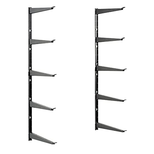 DELTA HEAVY DUTY LUMBER STORAGE RACK BY DELTA CYCLE - steel (16" 5-Tier Gray) - Brand New