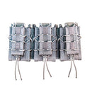 High Speed Gear Double Decker Taco Shingle3 Rifle/Pistol Mag Pouches - Gray - Brand New