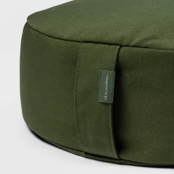 ALL IN MOTION MEDITATION PILLOW - SIZE : 15IN L X 15IN W X 5IN H - DARK GREEN - Like New