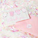 60 Pack Baby Shower Thank You Cards with Pink Envelopes for Girl - Like New