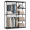 SONGMICS PORTABLE CLOSET, CLOTHES RACK WITH SHELVES, 48.8 X 16.9 X 71.7 INCHES - Like New