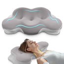 KKN CERVICAL NECK PILLOW, MEMORY FOAM, ERGONOMIC, KP021 - GRAY - Scratch & Dent