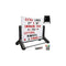 EXCELLO GLOBAL PRODUCTS SWINGING CHANGABLE MESSAGE SIDEWALK SIGN - WHITE - Like New