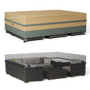 GREENER PATIO FURNITURE COVERS WATERPROOF OUTDOOR TABLE WIND-PROOF BEIGE - Like New