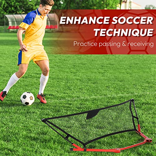 A11N SPORTS A11N SOCCER TRAINING EQUIPMENT 3FT X 1FT REBOUNDER - RED/BLACK - Like New