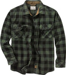 6494 Legendary Whitetails Men's Navigator Fleece Button Up Shirt Night Forest - Brand New