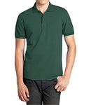 GALAXY BY HARVIC MEN'S POLO PIQUE SHIRT SIZE MEN L HUNTER - Brand New