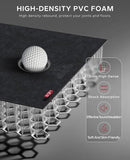 HAPBEAR EXTRA LARGE EXERCISE MAT - 6'X4'X8MM(1/3 INCH) HB-EM03 - BLACK - Like New