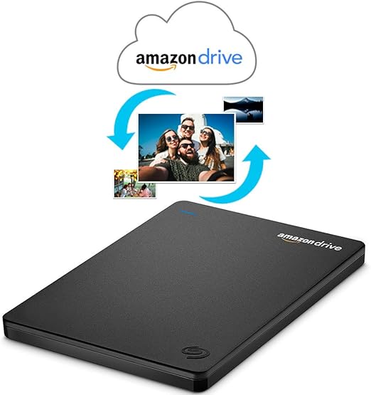 Seagate Duet Cloud-Syncing 1 TB Amazon Drive External Hard Drive SRD00F1 - Black Like New