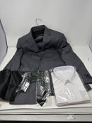 HAPPYPLANET 6 PIECE BOYS WEDDING SUITS - SIZE: YOUTH 14 - DARK GRAY - Like New