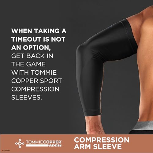 TOMMIE COPPER COMPRESSION ARM SLEEVE JOINT RELIEF SMALL/MEDIUM - BLACK - Brand New