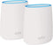 NETGEAR Orbi Tri-band Whole Home Mesh WiFi System 2.2Gbps speed 2-pack - White Like New