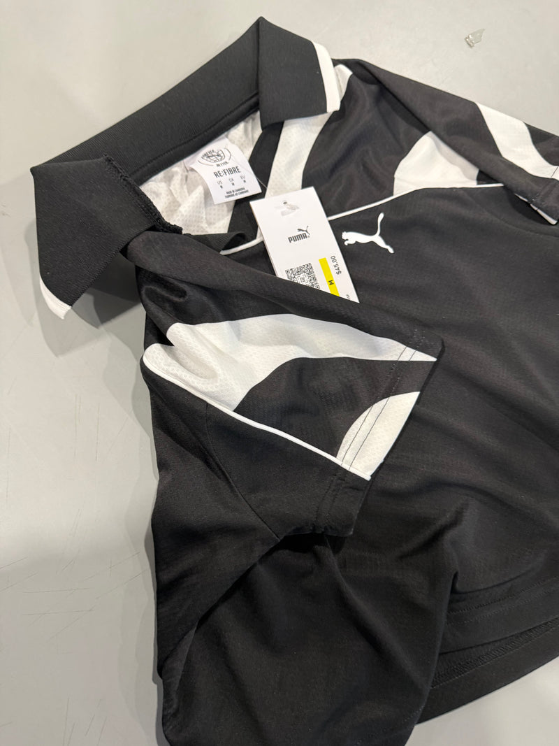 PUMA FUTURE ARCHIVE SOCCER JERSEY BABY TEE - SIZE: WOMEN M - BLACK/WHITE - Brand New