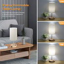 BRIGHTEVER BEDSIDE TABLE LAMPS WITH 2 USB CHARGING - CREAM - Like New