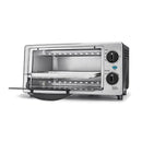 KITCHENSMITH BY BELLA TOASTER OVEN STAINLESS STEEL SMALL TOASTER - SILVER - Like New