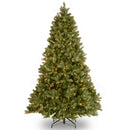 NATIONAL TREE COMPANY PRE-LIT FEEL REAL SLIM TREE WHITE LIGHTS 6.5FT GREEN - Like New