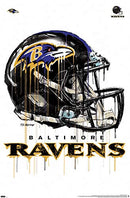 Trends International NFL Baltimore Ravens - Drip Helmet 20 Wall Poster - Brand New