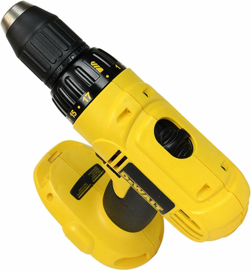 DEWALT 18 VOLT 1/2" VSR CORDLESS DRILL DRIVER BARE TOOL BATTERY CHARGER - YELLOW - Like New