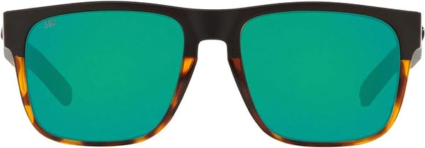 COSTA Del Mar Men's Spearo Square Sunglasses - 06S9008 - Green / Matte Black Like New