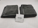 TEEMA LUXE BATH TOWELS (2 PIECE) 15 IN X 25IN HAND TOWEL - CHARCOAL - Like New