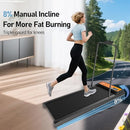 XJIPL WALKING PAD TREADMILL WITH HANDLE BAR 2.5HP 270 LBS N4054FS - BLACK - Like New