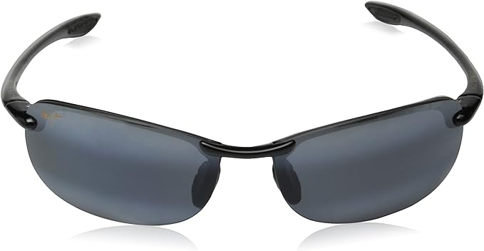 MAUI JIM 405-02 GRAY MAKAHA GLOSS Black Shiny Frame Grey Mirror - Scratch & Dent