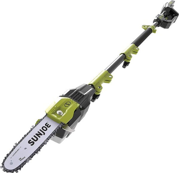 Sun Joe 10" 100V Max Lithium-iON Cordless Telescoping Pole Chain Saw Tool Only Like New