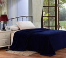 MOSHELLS MICROPLUSH BLANKET QUEEN SIZE NAVY BLUE. - Brand New