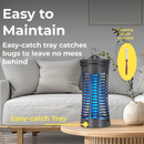 TECHKO MAID UV LIGHT INDOOR BUG ZAPPER WITH EASY CATCH TRAY - GRAY - Like New