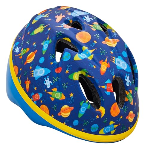 Schwinn Toddler Baby Bike Helmet Boys Girls Dial Adjust & Extend Blue Space - Like New