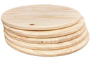 Set of 5 Pine Wood Rounds – 15 Inch Diameter, ¾ Inch Thick Unfinished Circles - Brand New