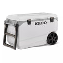 IGLOO LATITUDE 137 CANS 90 QUART ROLLING COOLER POLYETHYLENE - WHITE-GRAY - Like New