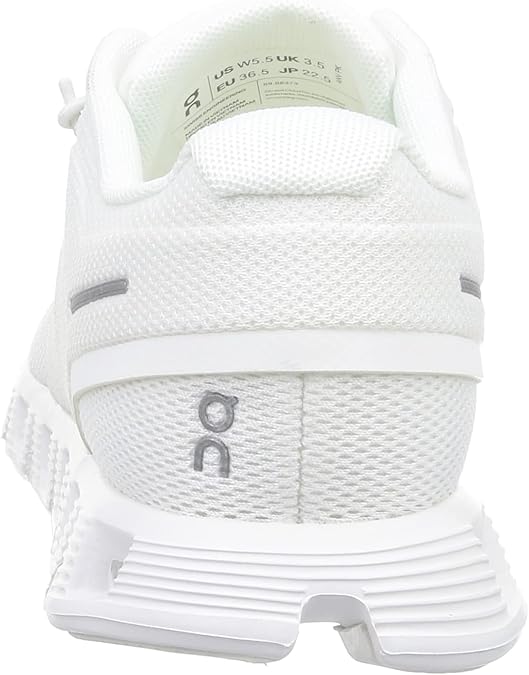 59.98373 On Women's Cloud 5 Sneakers Undyed-White/White 7 Like New