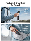 JOYFAR PORTABLE CHARGER WITH BUILT-IN USB-C CABLE & PLUG 10,000MAH 22.5W - BLACK - Brand New