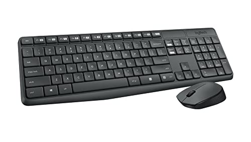 Logitech MK235 Wireless Keyboard and Mouse Combo for Windows, USB Receiver - Like New