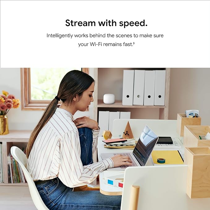 Google H2D Nest Router Wifi Router - 2200 Sq Ft Coverage - WHITE - Bra ...