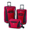 AMERICAN TOURISTER FIELDBROOK II SOFTSIDE UPRIGHT LUGGAGE 3 SET - RED/BLACK Like New