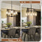 Sucolite 5-Light Chandelier with Clear Glass Shades 3358-P5-BK - Black/Gold Like New