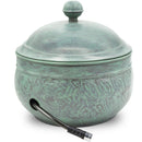 GOOD DIRECTIONS 457-458 KEY WEST GARDEN HOSE HOLDER POT, LARGE CAPACITY, BLUE - Like New
